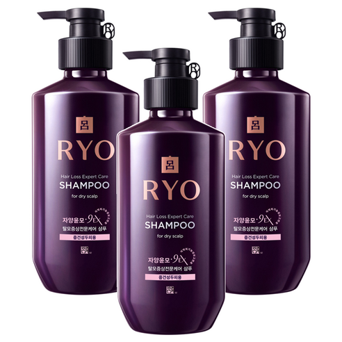 [Ryo] Jayang Yunmo 9EX Hair Loss Care Shampoo (Oily/Medium Dry/Sensitive) 400ml