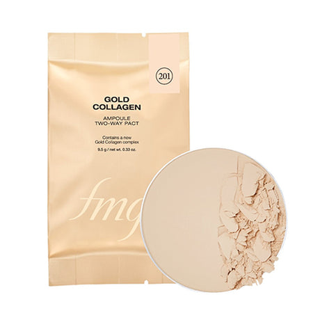 [The Face Shop] [Refill] Gold Collagen Ampoule Two Way Pact SPF30 PA+++ 9.5g